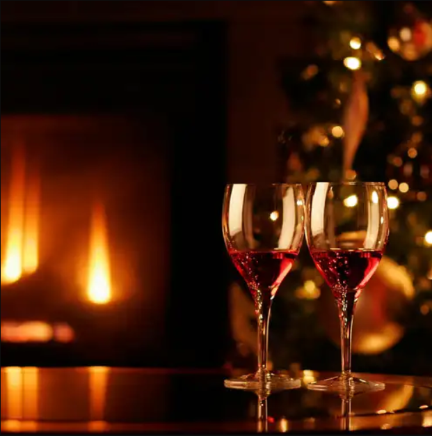 christmas hearth
